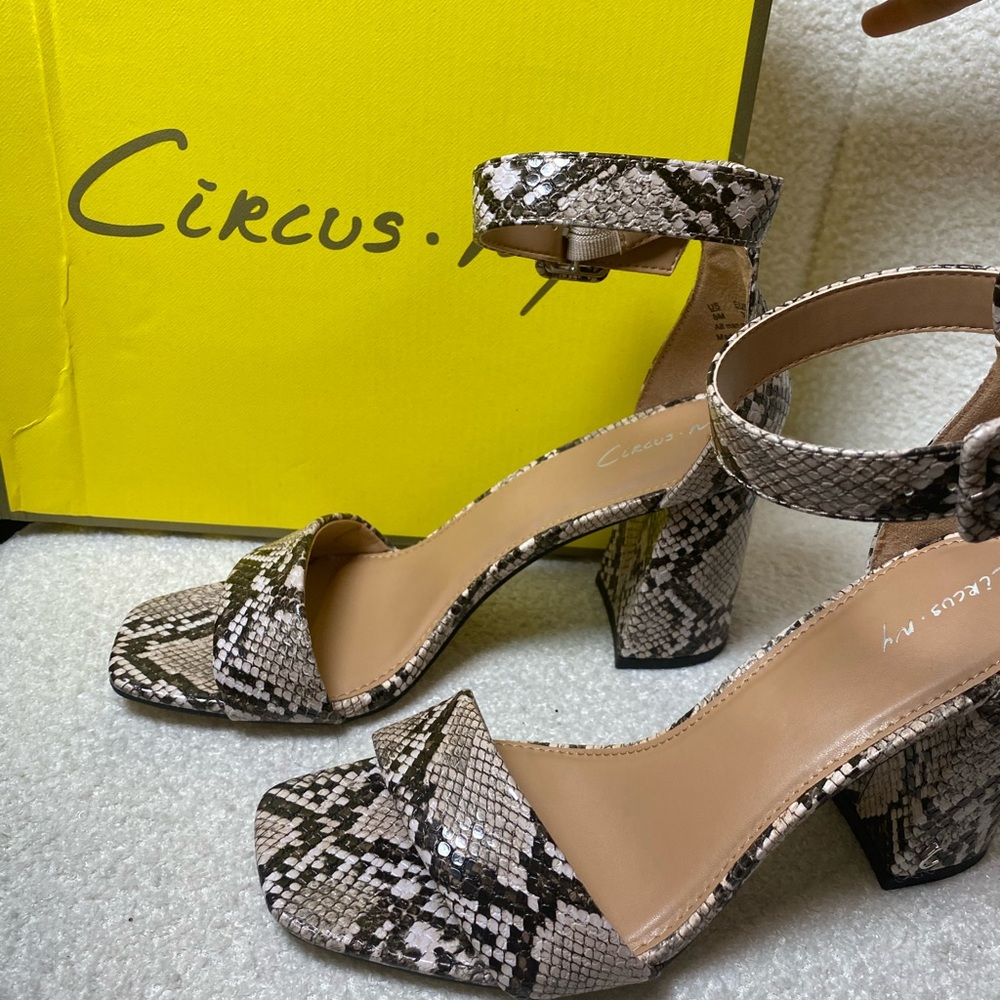 Circus by Sam Edelman Snakeskin Pattern Heels
